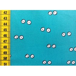 Baumwollstoff "Augen mint"