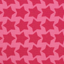 Beschichtete Baumwolle "Staaars pink"
