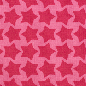 Beschichtete Baumwolle "Staaars pink"