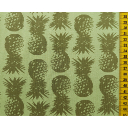 Jerseystoff "Ananas khaki"