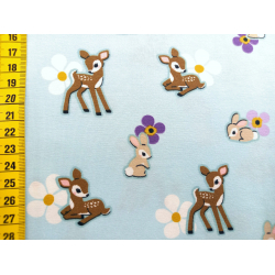 Jerseystoff "Bambi hellblau"