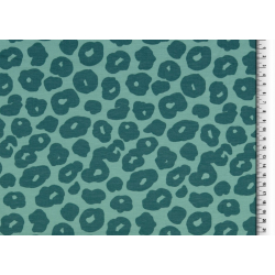 Jerseystoff "Leopardenflecken mint"