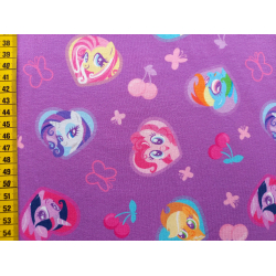 Jerseystoff "My little Pony lila"
