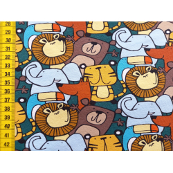 Jerseystoff "Tiere bunt"